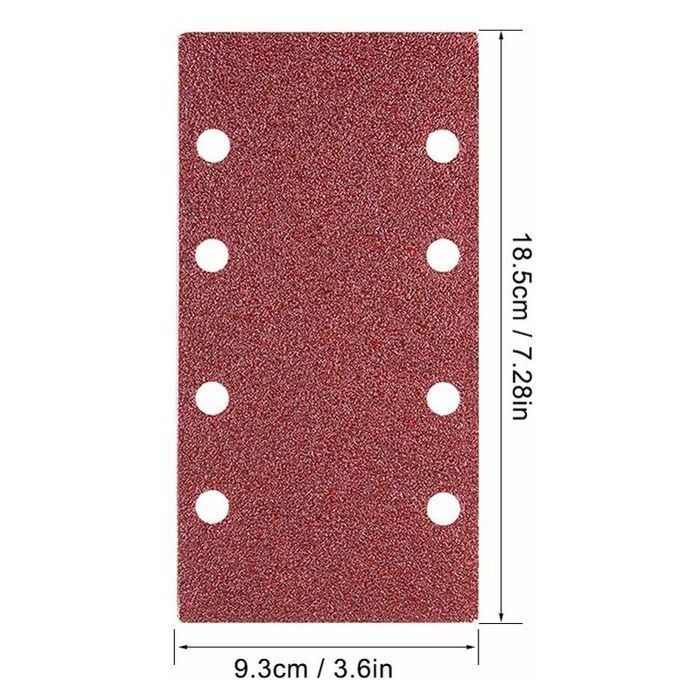 Lot De 15 Feuilles Abrasives Bosch 93 Mm – Grain 80 Pour Ponceuse, Compatible Metabo, Skil