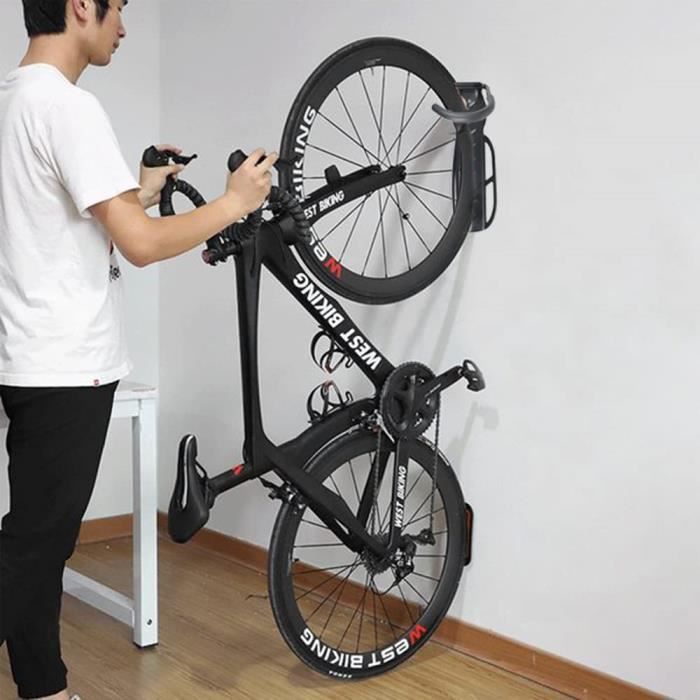 Support Mural Crochet pour Accrocher les Vélos VTT VTC au Mur Garage Maison  - Cdiscount Sport