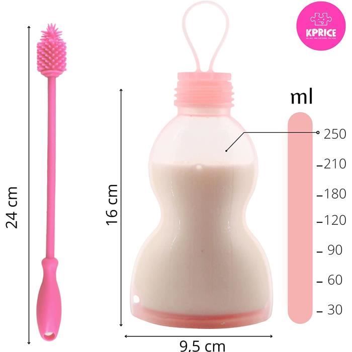 Flacon de conservation du lait maternel en polypropylène 250ml