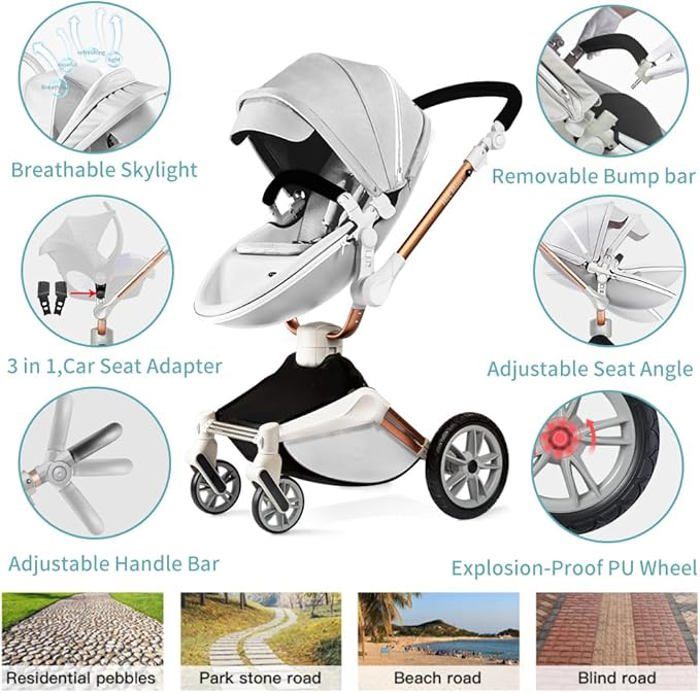 Poussette hot mom 360  Equipements pour enfant et bébé à Agadir