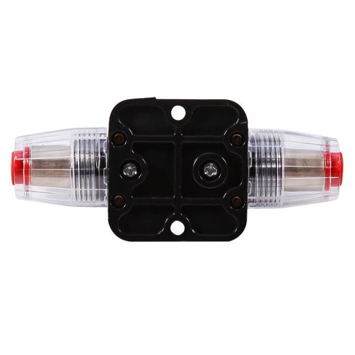Fusible Réarmable 200A Mini Disjoncteur DC 12V-24V Haute Fiabilité - Protection Appareils Voiture