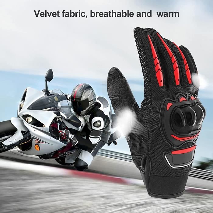 Gants Moto Tactile Plein-Doigt RUMOCOVO pour Motocross et Sports Multisport  - Noir - Cdiscount Sport