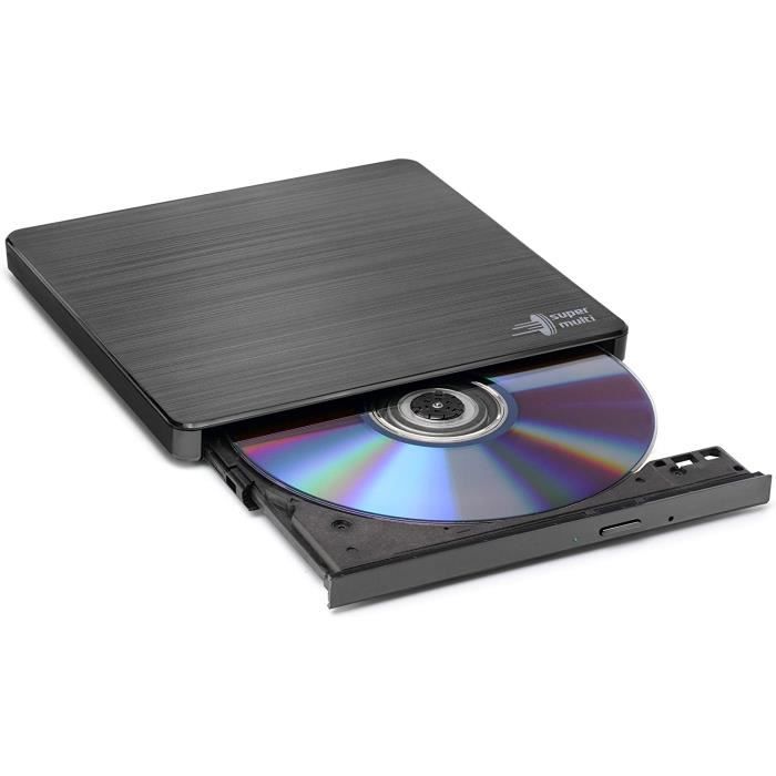 SOLDES 2024 : - 11% Hitachi-LG GP60NS60 Lecteur DVD/CD Externe USB 2.0  portable compact DVD-RW CD ROM Graveur de DVD pour ordinateur de bureau  portable Windows et Mac OS avec connectivité TV 