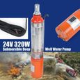 Pompe à eau solaire 320W Pompe à eau submersible Pompe à eau sale propre pour la prise d'eau dans les usines Débit 25m 5m³ / h-3
