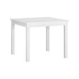 LASTMEUBLES Nova - Table à Manger carré, Table Extensible avec allonge, Coloris Blanc, 90/130 x 90 x 75 cm -3