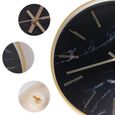 1 pc Ronde Horloge Murale De Mode Chambre Temps Affichage Dispositif Tenture Marbre Grain pour Hôtel Home  HORLOGE - PENDULE-3