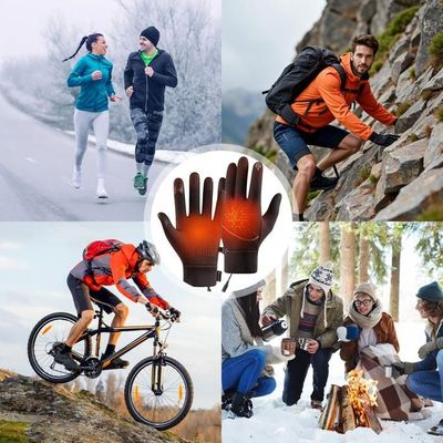 Gants Chauffants USB,Gants Électriques Hiver Tactiles Écran