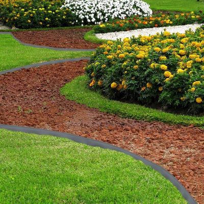 Bordure de pelouse flexible, longueur 12-45 m, hauteur 5 cm, avec 36