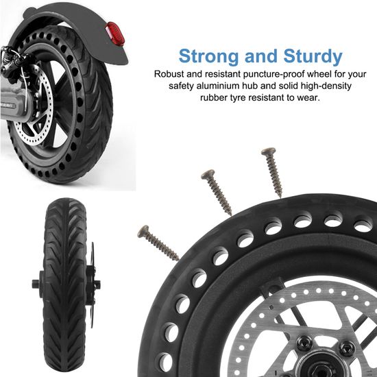 Xiaomi - 1 Pneu De Rechange En Caoutchouc Plein - 8,5 X 2" - Compatible Avec M365, Pro, Pro 2, Xiaomi 3, 4 Lite - Roues Avant Et Arrière