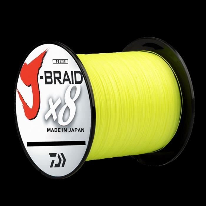 Fil De Pêche Tresse Daiwa J-Braid X8 8 Brins - 300 M, PE.2, Diamètre 0,20 Mm, Résistance 13 Kg (Vert)