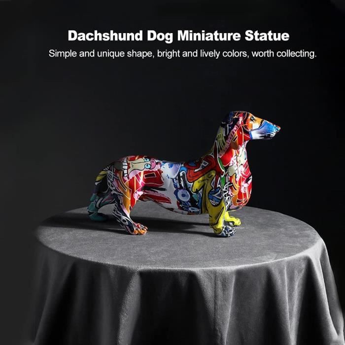 Statue Teckel - Buste Chien Résine/Bronze - Art Dog FR - Édition Limitée