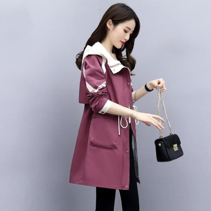 Manteau Manteau ample coupe vent veste printemps automne mode