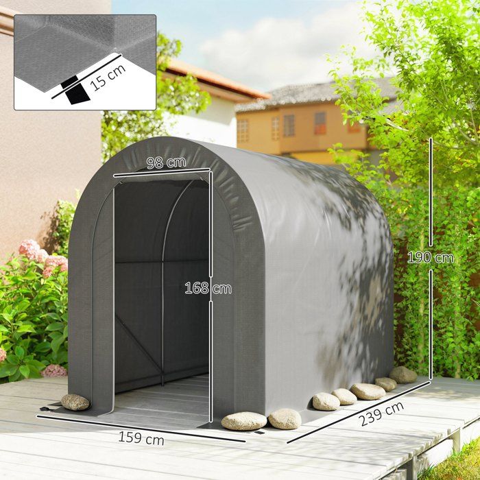 Abri De Stockage Pour Vélos Cushangty - Tente Imperméable Et Anti-UV - Résistant Au Vent - Pour Jardin Ou Terrasse - Tailles S Et M - 4