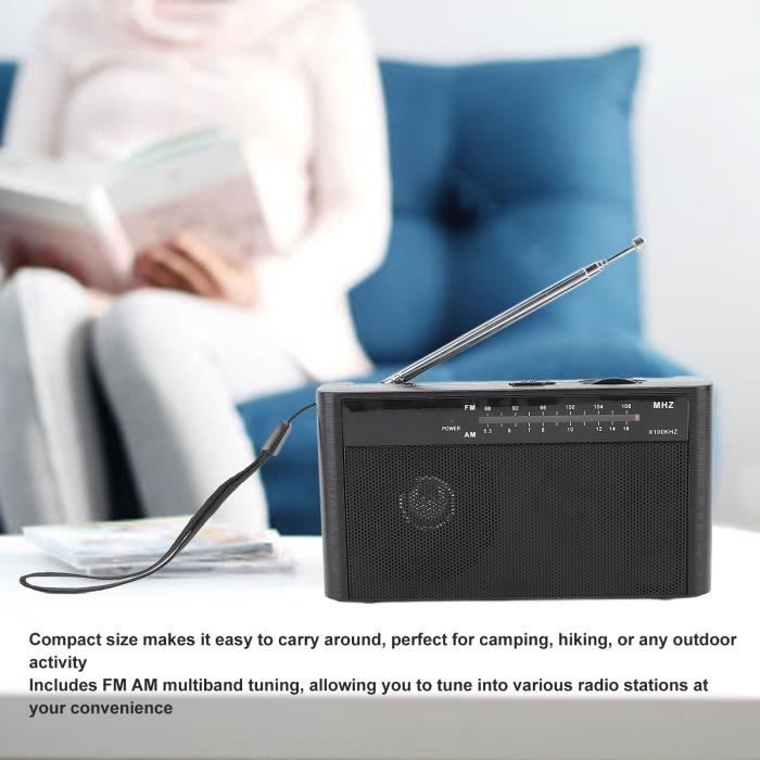 Radio De Poche FM/AM Sunstech RPC6 - Portable Mini, Piles AAA, écouteurs Inclus - Bleu - 5
