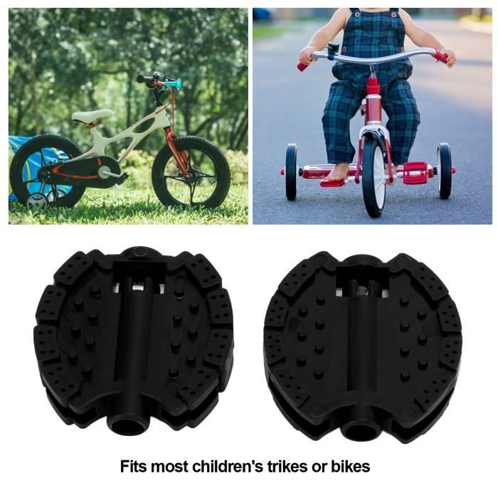 Pédale De Vélo Enfant – 2 Pièces – Plastique Durable – 3 Couleurs – Remplacement Tricycle