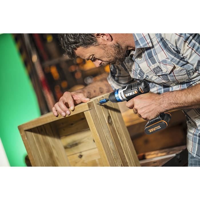 Perceuse-visseuse sans fil Worx 20 V Mandrin