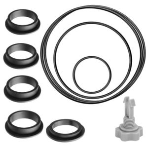 Lot De 2 Bouchons Filetés En PVC Avec Joints - 25 Mm - Pour Filtre à Sable, Vanne De Vidange, Tuyauterie - Usage Piscine, Jardin