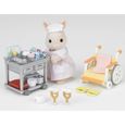 Figurines miniatures - SYLVANIAN FAMILIES - L'infirmière et accessoires pour soigner et nourrir les patients-5
