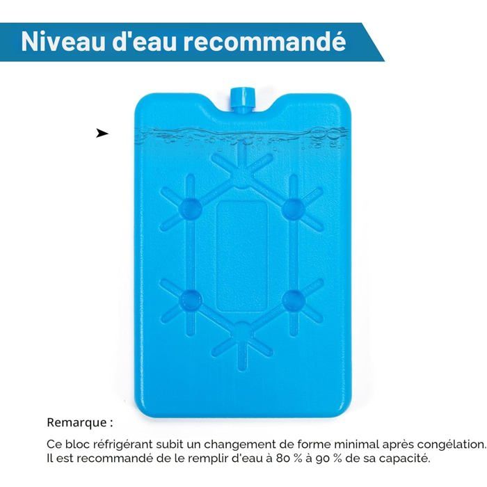 Bloc De Glace Réutilisable Pour Sac Isotherme – 200 Ml, Extra Plat, 16,5 X 11 X 3 Cm