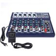 Console de mixage professionnelle à 7 canaux pour table de musique US Plug 110-240V-SHC-0