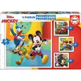 Puzzles Progressifs - EDUCA - Mickey et ses amis - Moins de 100 pièces - Coloris Unique - Enfant-0