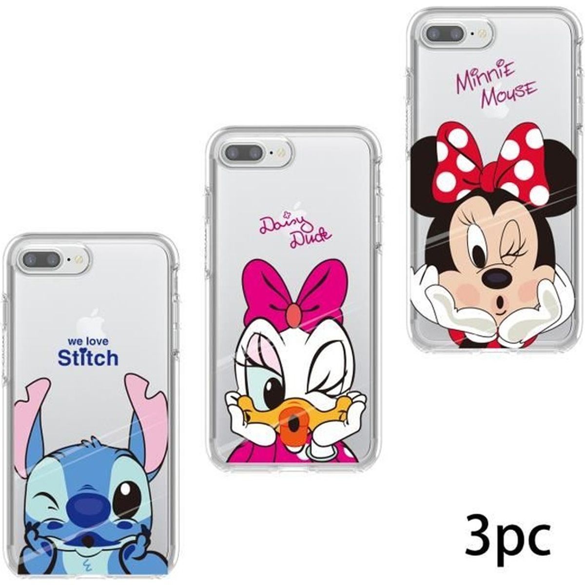 Coque iPhone 7 PLUS et iPhone 8 PLUS Mickey Minnie Vacances Loves Disney 