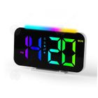 PASSIONOVA INN Réveil Numérique LED USB 3 vitesses réglage reveil avec 2 alarme réveil numérique chiffre coloré snooze,mémoire,minuterie