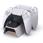 BLEOSAN Station de charge pour Manette PS5 - Charge rapide - Blanc - USB Type-C