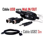 CABLING® Interface MIDI Cable MIDI USB USB-MID...