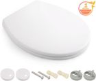 Abattant WC - HIMIMI -Cuvette WC universel 44x37.5x5.4cm Abattant WC frein de chute Forme O avec Installation et Nettoyage Faciles