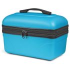 KINSTON Vanity Rigide avec Poignée – Trousse de Toilette Cosmétiques, Grande Capacité, Organisateur de Voyage (Bleu/Grand Modèle)