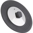 Couvercle universel en verre et silicone - ROSENSTEIN & SOHNE - Ø 18 à 28 cm - Graduations en silicone