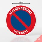 SIGNALETIQUE.BIZ FRANCE Panneau stationnement interdit - PVC - Diamètre 200 mm - Interdiction de stationner