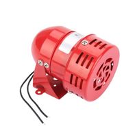 Mothinessto Alarme moteur Mini alarme de moteur en métal rouge, 220V, 120db, son industriel, électrique electronique lumiere