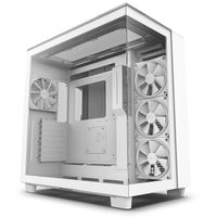 Boîtier PC - NZXT - H9 Elite - Blanc - Refroidissement optimal - Verre trempé - 10 ventilateurs