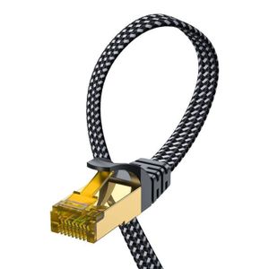 Cable Ethernet 30m Cat 7 Blanc, Cable RJ45 30m Haut Débit Câble Réseau