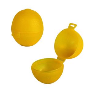 Boite a citron jaune plastique conservation transport