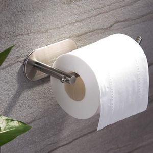 Wall Mounted Double Papier Hygiénique Porte-rouleau de salle de bain Organisateur avec tablette NEUF