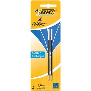 Stylos-bille BIC Cristal Original - Pochette De 20 Stylos (15+5 Offerts) - 4 Couleurs Assorties, Pointe 1,0 Mm