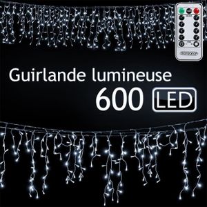 Guirlande lumineuse rouge Boa 20 mètres 1000 LED extérieur 8 modes 24V IP44