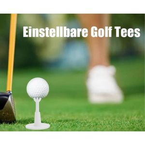 BALLE DE GOLF 2 pièces tees de golf réglables, porte-t-shirt de 