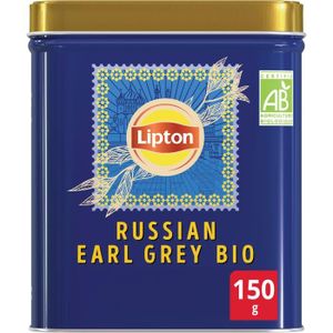 THÉ LIPTON Thé Noir Bio Russian Earl Grey Vrac - 150 g