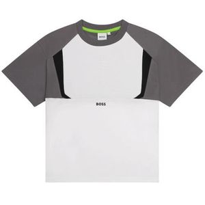 T-SHIRT Tee shirt junior Boss Gris et blanc J50993/10P - 1