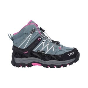 CHAUSSURES DE RANDONNÉE Chaussures de marche de randonnée mid enfant CMP Rigel Waterproof - mineral green-purple fluo/gris - 28