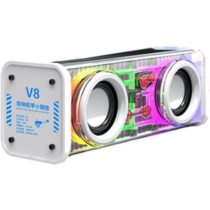 ENCEINTE NOMADE V8 Enceintes Bluetooth Transparentes RGB Lumière S