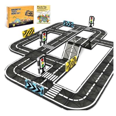 GGesii 51 Pièces Jeu de Construction Magnétique Éducatif pour Enfants de 3 à 8 Ans - Jouets de Blocs de Construction Mag