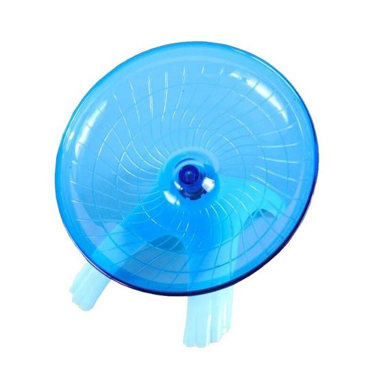 Roue D'exercice Silencieuse Pour Hamster - 24 Cm, ABS Transparent, Roulements à Billes, Base Ajustable - Pour Hamster, Gerbille, Souris