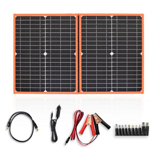 Panneau Solaire Pliable 40W Monocristallin - Charge Rapide QC, Léger (285g), USB Et 12V