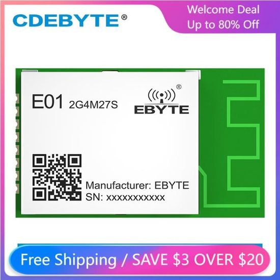 Module RF SPI 2.4GHz 27dbm. émetteur-récepteur et récepteur sans fil ...