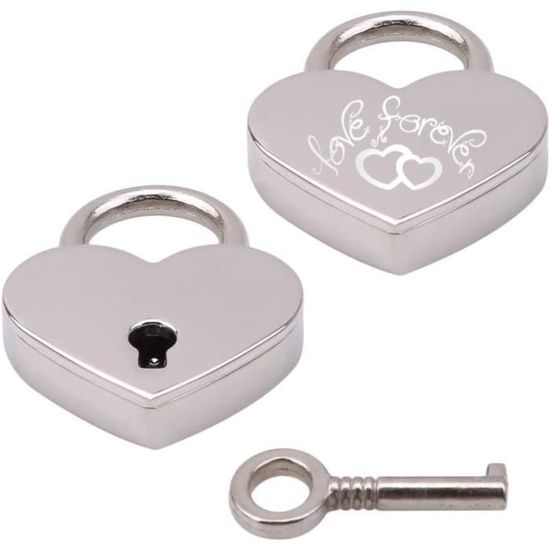 24pièces Cadenas Forme De Cœur Mini Avec Clés Pour Journal